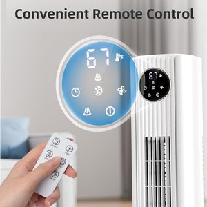 Ventilateur tour silencieux intelligent avec télécommande, puissant, sans pales, pour chambre et bureau, idéal pour l'été - Product Image 3