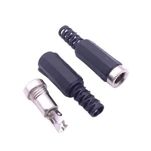 2.5mm Jack DC kết nối 5.5*2.5mm cắm nữ Jack màu đen nhựa DC Jack điện 5.5 2.5mm kết nối DC 5.5*2.5mm Nữ cắm