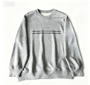 Sudadera de Cuello Redondo para Mujer, 100% Algodón, Manga Larga, Diseño Minimalista con Logotipo Estampado por Transferencia Térmica en la Parte Delantera, Ropa de Invierno - Product Image 4