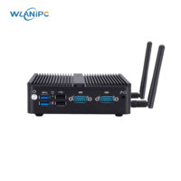 Mini PC industrial con doble LAN, 2 puertos COM, N100, 8 GB de RAM DDR5, SSD NVMe de 128 GB, WiFi 5, ranura SIM en el chasis, micro PC sin ventilador.