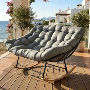 Vente chaude usine, Fauteuil à bascule moderne d'extérieur, <span class=keywords><strong>Pas</strong></span> <span class=keywords><strong>cher</strong></span>, Vente en gros, Causeuse à bascule pour patio, Pour villa, <span class=keywords><strong>jardin</strong></span>, balcon, hôtel - Product Image 2