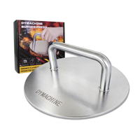 Presse à gâteau carrée en acier inoxydable de qualité alimentaire, personnalisée pour usage domestique, avec plaque de pressage manuelle pour calamars grillés