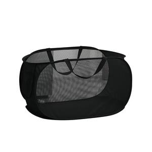 Cesto de Ropa Plegable Horizontal con Logotipo Personalizado, Bolsa de Almacenamiento de Ropa Sucia Portátil de Malla de Poliéster - Product Image 2