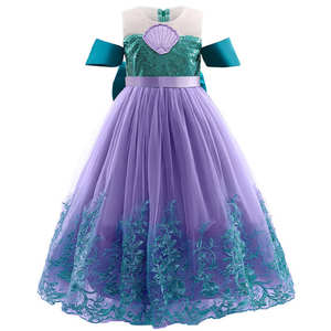 <span class=keywords><strong>Vestido</strong></span> de Halloween para Niñas, Color Beige, Suave, Disfraz Infantil, Diseño de <span class=keywords><strong>Vestido</strong></span> de Princesa <span class=keywords><strong>Ariel</strong></span>, <span class=keywords><strong>Vestido</strong></span> de Sirena Elegante para Niña - Product Image 3