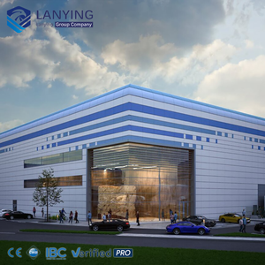 Bâtiment Modulaire Préfabriqué Léger en Structure Métallique Entrepôt Usine Grange Atelier Bâtiment Métallique - Product Image 2