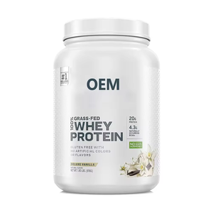 OEM/ODM Poudre de concentré de protéines de lactosérum nourris à l'herbe-20g de protéines par portion avec BCAA naturels - Product Image 1