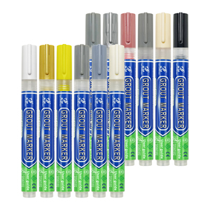 ปากกามาร์กเกอร์ซ่อมแซมร่องยาแนวสีขาวพร้อมหัวปากกาสำรอง - ออกแบบมาเพื่อการซ่อมแซมร่องยาแนวกระเบื้องในห้องน้ำและห้องครัว (สีขาว) - Product Image 2