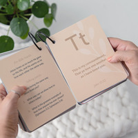 Papier cartonné laminé mat Abc Écriture prière Bible verset Affrimation cartes avec versets bibliques respectueux de l'environnement
