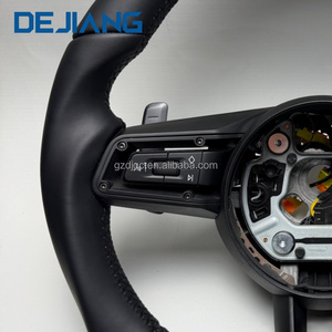 Volante Deportivo de Cuero Negro de Alta Calidad OEM para <span class=keywords><strong>Porsche</strong></span> CARRERA GT 991 <span class=keywords><strong>911</strong></span> 992 <span class=keywords><strong>Porsche</strong></span> Cayenne Coupe, Nueva Actualización - Product Image 5