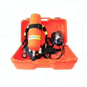 WANZ 9L Respirateur à <span class=keywords><strong>air</strong></span> comprimé SCBA en acier au carbone, pression de service 30MPa, débit maximal 1000L/min, sifflet d'alarme incendie, manomètre - Product Image 4