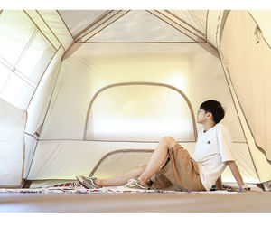 Carpa Impermeable con Revestimiento Plateado de Montaje Rápido para 5 Personas, Completa con Bolsa de Almacenamiento y Protección UPF 50 - Product Image 5