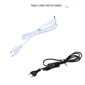 6ft/1.8m 2 çekirdekli ab tak LED tel bağlayıcı güç kablosu LED tüp güç uzatma kablosu ile On/Off anahtarı masa lambası güç DropShip - Product Image 4