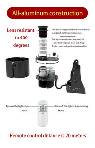 Projecteur de logo personnalisé, lampe de projection publicitaire étanche IP66 avec gobo interchangeable pour l'image de marque en vitrine - Product Image 6