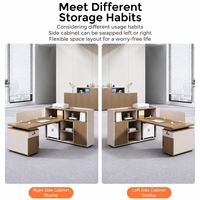 Postes de travail modulés, bureaux de finance, bureaux pour le personnel, postes de travail pour employés, bureaux de bureau en bois