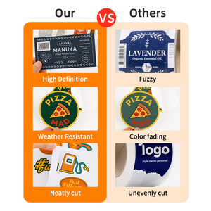 Logo tùy chỉnh nhãn dán Vinyl chống thấm tự dính với hình dạng tùy chỉnh cho bao bì-bền và thân thiện với môi trường - Product Image 3