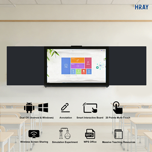 Pizarra Interactiva HRAY D Led de 86 Pulgadas, 4K 60Hz HDR, Wifi de Doble Banda, Bluetooth, Altavoces Estéreo de 15W para Educación y Formación en Línea - Product Image 5