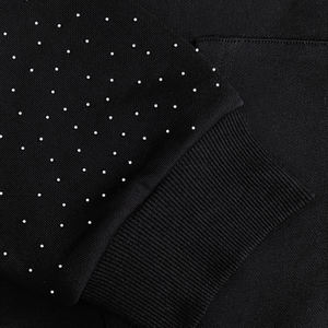 Sweat à capuche zippé unisexe de haute qualité avec logo personnalisé, effet délavé à l'acide, strass, lettres, polyester/coton, polaire, poids lourd, hiver - Product Image 4