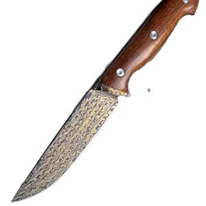 "Customizable <b>Walker</b> Tactical Knife with Stainless Steel Fixed Blade G10 Handle Scabbard OEM Support (<b>Wood</b> Handle)" - Product Image 1