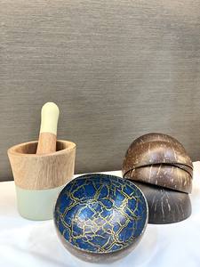 Cuenco de coco Venta caliente hecho a mano laca Coco Shell Bowl Set Vietnam Factory Utensilios de cocina al por mayor - Product Image 6