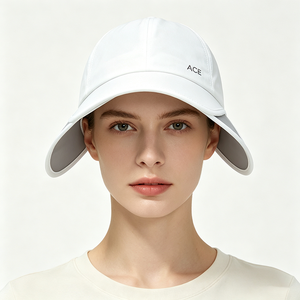 Gorra de Béisbol Unisex ACE de Secado Rápido con Protección Solar, 6 Paneles, Lona, Solapas Laterales Retráctiles, UPF50+, para Ciclismo y Running al Aire Libre en Todas las Estaciones - Product Image 1