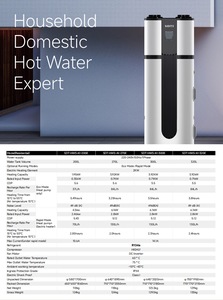 <span class=keywords><strong>Chauffe</strong></span>-<span class=keywords><strong>eau</strong></span> électrique à pompe à chaleur air-<span class=keywords><strong>eau</strong></span> haute efficacité <span class=keywords><strong>270L</strong></span>, boîtier métallique, réfrigérant R134a, classe d'efficacité énergétique CE - Product Image 4