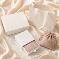 Fournitures pour petites entreprises, pochette à bijoux en microfibre avec logo personnalisé, pochette en daim pour boucles d'oreilles et bagues, enveloppe pour emballage