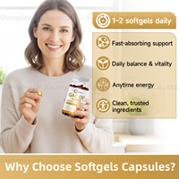 OEM Gac Oil Softgels Capsules avec Bêta-Carotène Lycopène Alpha Tocophérol DHA Suppléments pour Adulte Peau Yeux Vision Santé