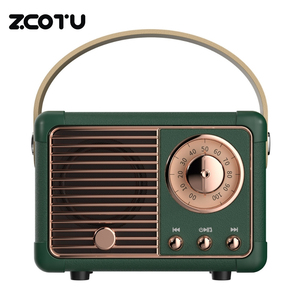 <span class=keywords><strong>Mini</strong></span> Altavoz Inalámbrico BT 5.0, Diseño Retro Vintage, Reproductor AUX TF USB, Llamadas Manos Libres, Sonido HD, Fácil de Transportar - Product Image 1
