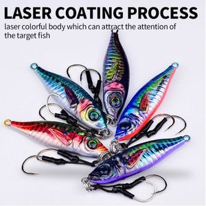 Leurre de pêche Topline 30G/40G/60G/80G, 10 couleurs, yeux 3D réalistes, corps de poisson réaliste, jig à coulée <span class=keywords><strong>rapide</strong></span> - Product Image 5