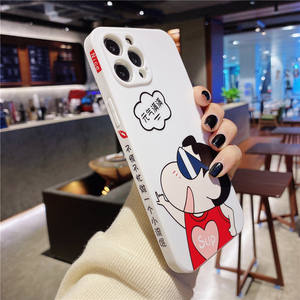 Lovebay — coque en Silicone pour iPhone, étui classique à bord droit, carré et droit, lentilles tout inclus, en TPU, liquide, pour iPhone 12 11 Pro X XR Xs Max, OEM - Product Image 3