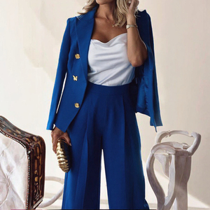 Nuovo Completo <span class=keywords><strong>Blazer</strong></span> Formale da Donna 2025 di Tendenza, con Colletto Classico, Bottoni a Leone, Doppio Petto, Traspirante, Ideale per la Carriera - Product Image 5