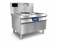 Cuisinière Wok Commerciale Chinoise en Acier Inoxydable 15KW, Gamme de Températures Unique pour Restaurants, Idéale pour Nouilles et Plats Mijotés