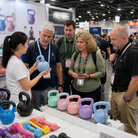 Kettlebell FRS Écologique, Durable et Souple pour la Protection du Sol à Domicile, Silencieux, pour l'Entraînement de Force et la Musculation, Idéal pour les Femmes Débutantes