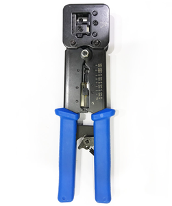 Outil de sertissage réseau SENYE CAT.5E/CAT.6, outil de sertissage de fiches modulaires <span class=keywords><strong>RJ45</strong></span> à passage traversant pour l'installation de câbles <span class=keywords><strong>Ethernet</strong></span> - Product Image 2