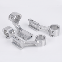 Support de viseur laser en aluminium 7075 poli, usiné à haute vitesse pour pièces de précision