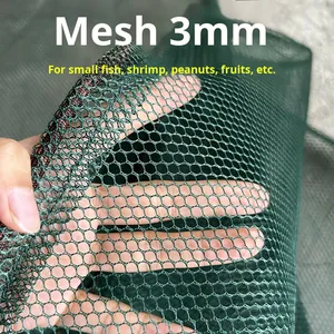 Trung Quốc xách tay có thể gập lại túi cá dày lưới nhỏ sống túi cá với Đôi Nút ngư cụ câu cá hạ cánh lưới - Product Image 4