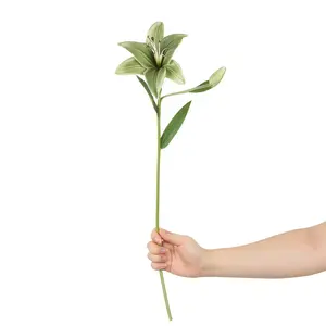 Loto Artificiale Realistico in PU di Piccole Dimensioni, 3 Colori, Effetto Tocco Reale, per Matrimoni, Ringraziamento, Natale, Laurea, Festa della Mamma, Pasqua - Product Image 3