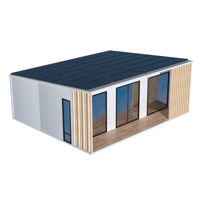 Maison de bureau extérieure isolée en acier extensible, capsule de luxe préfabriquée, conteneur moderne, maison mobile