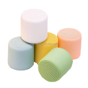 New Macaron Metallic Paint Small Speaker Gift Mini Round Subwoofer for Outdoor Convenience - Product Image 2