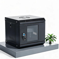 Rak Server Mini 10 inci Sysracks 4U 6U untuk Pemasangan di Dinding, Kabinet Jaringan Indoor