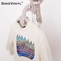 Plotter holográfico de corte con flash de colores arcoíris brillante, película de vinilo de transferencia de prensa de calor para ropa de camiseta