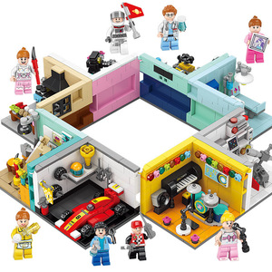 Lele Brothers Série 8969 Maison de rêve Vue sur la rue Blocs de construction en plastique ABS Jouet éducatif unisexe pour enfants Cadeau - Product Image 1