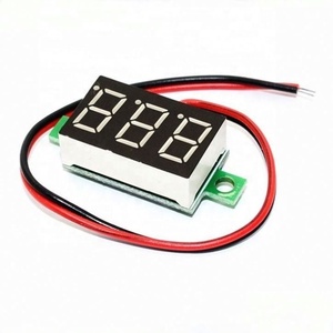 0.36英寸迷你数字发光二极管显示电压表红色面板电压表VDC 4.7 ~ 32V 3位显示调节电压表 - Product Image 1