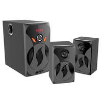 Système de son home cinéma personnalisé 2.1 canaux avec caisson de basses en bois de 5,25 pouces pour TV, ordinateur de bureau et jeux