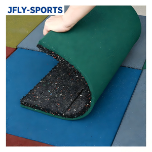Baldosas de Caucho para Pisos de Parques Infantiles, Resistentes a Impactos, Antideslizantes, Tapete de Seguridad para Exteriores para Área de Juegos de Niños Preescolares, Impermeables y Duraderas - Product Image 1