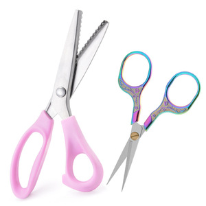 Tailor's Scissors Stainless Steel V Shaped Fabric Cutting Pattern Scissors For Sewing And Crafting - Product Image 4