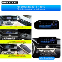 Autoradio Android 12,3 pouces avec écran tactile pour Lexus ES 2013-2017, CarPlay, Android Auto, GPS, système multimédia stéréo, WIFI, 4G, 360
