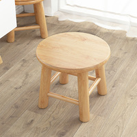 Banc pour enfants en bambou écologique tabouret en bois massif escabeau rond tabourets d'assise ronds pour adultes