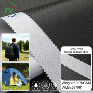 Tissu Oxford en nylon tissé 60GSM, hexagonal, ripstop, imperméable, enduit de PU, pour sacs, tentes, vestes d'extérieur, sacs à dos - Product Image 1