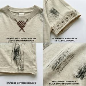 เสื้อยืดผ้าฝ้ายหนานุ่ม ระบายอากาศดี ใส่สบาย เหมาะกับการวิ่งกลางแจ้งในฤดูร้อน ราคาประหยัด รุ่น TKAN910D สไตล์วินเทจ ล้างสีแบบแอซิดวอช ทรงโอเวอร์ไซส์ รับสั่งทำ - Product Image 2